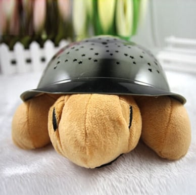 Schildpad nachtlamp met sterrenhemel projector