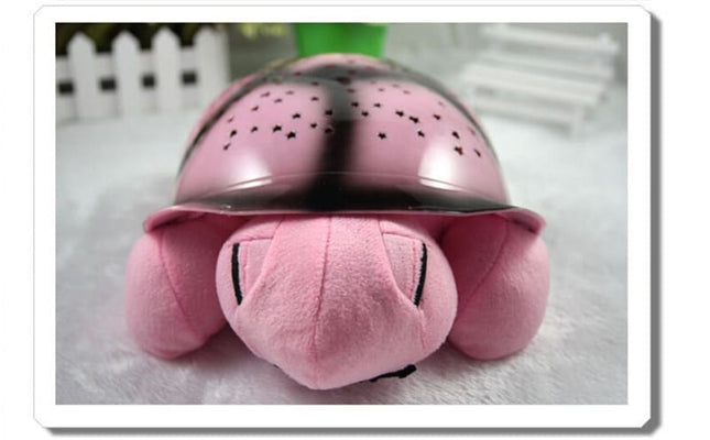 Schildpad nachtlamp met sterrenhemel projector